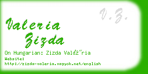 valeria zizda business card